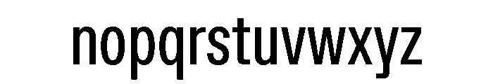 ABCFavoritCompressed Regular Font LOWERCASE