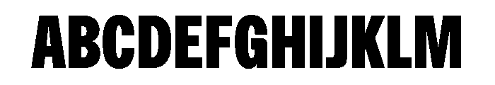 ABCFavoritCompressed Ultra Font UPPERCASE
