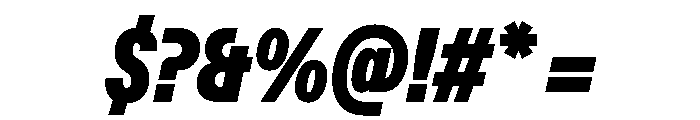ABCFavoritCompressed UltraItalic Font OTHER CHARS