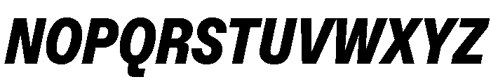 ABCFavoritCondensed BlackItalic Font UPPERCASE
