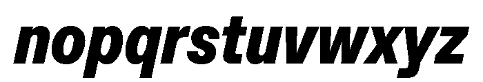 ABCFavoritCondensed BlackItalic Font LOWERCASE
