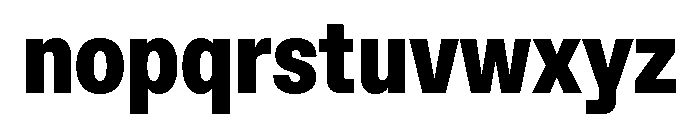 ABCFavoritCondensed Black Font LOWERCASE