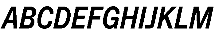 ABCFavoritCondensed BoldItalic Font UPPERCASE