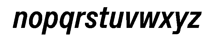 ABCFavoritCondensed BoldItalic Font LOWERCASE