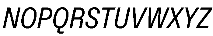 ABCFavoritCondensed BookItalic Font UPPERCASE