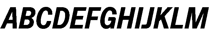 ABCFavoritCondensed ExtraboldItalic Font UPPERCASE