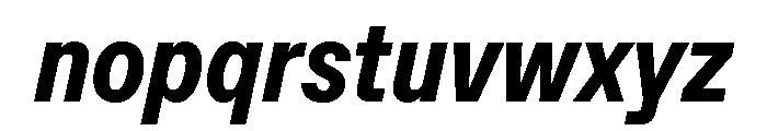 ABCFavoritCondensed ExtraboldItalic Font LOWERCASE