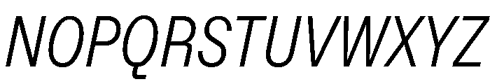 ABCFavoritCondensed LightItalic Font UPPERCASE
