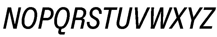 ABCFavoritCondensed RegularItalic Font UPPERCASE