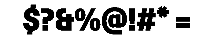ABCFavoritCondensed Ultra Font OTHER CHARS
