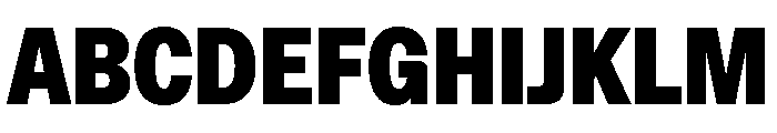 ABCFavoritCondensed Ultra Font UPPERCASE