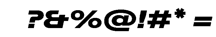 ABCFavoritExpanded BlackItalic Font OTHER CHARS