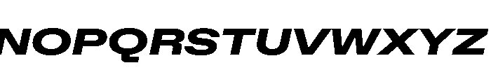 ABCFavoritExpanded BlackItalic Font UPPERCASE