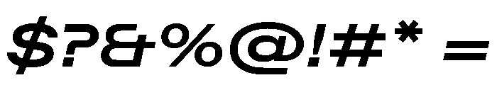 ABCFavoritExpanded BoldItalic Font OTHER CHARS
