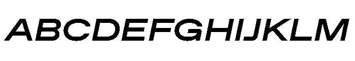 ABCFavoritExpanded BoldItalic Font UPPERCASE