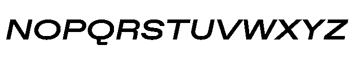 ABCFavoritExpanded BoldItalic Font UPPERCASE