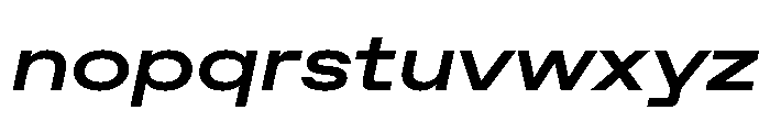 ABCFavoritExpanded BoldItalic Font LOWERCASE