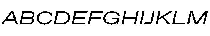 ABCFavoritExpanded BookItalic Font UPPERCASE