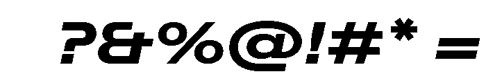 ABCFavoritExpanded ExtraboldItalic Font OTHER CHARS