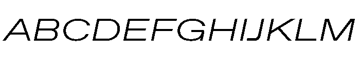 ABCFavoritExpanded LightItalic Font UPPERCASE