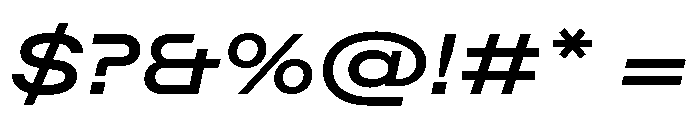 ABCFavoritExpanded MediumItalic Font OTHER CHARS