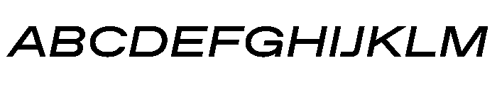ABCFavoritExpanded MediumItalic Font UPPERCASE