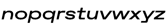 ABCFavoritExpanded MediumItalic Font LOWERCASE