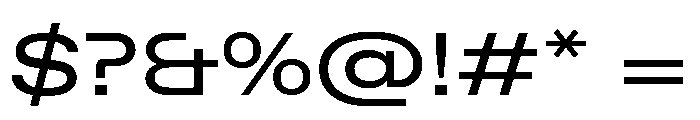 ABCFavoritExpanded Regular Font OTHER CHARS