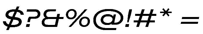 ABCFavoritExpanded RegularItalic Font OTHER CHARS
