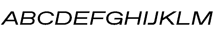 ABCFavoritExpanded RegularItalic Font UPPERCASE
