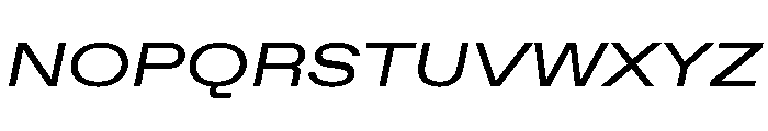 ABCFavoritExpanded RegularItalic Font UPPERCASE