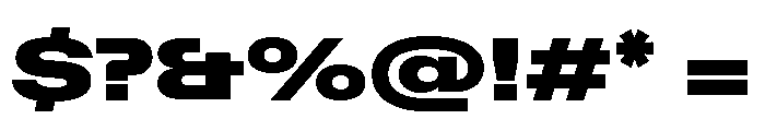ABCFavoritExpanded Ultra Font OTHER CHARS