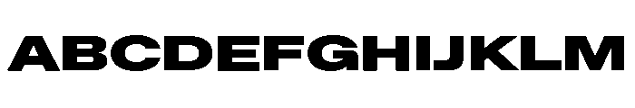 ABCFavoritExpanded Ultra Font UPPERCASE