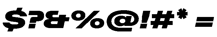 ABCFavoritExpanded UltraItalic Font OTHER CHARS
