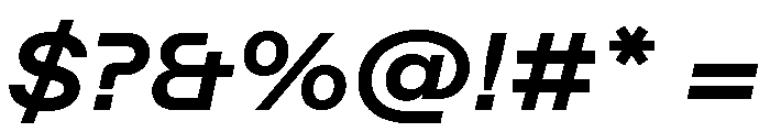 ABCFavoritExtended BoldItalic Font OTHER CHARS