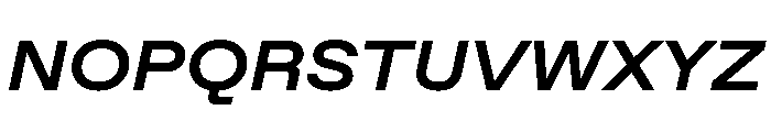 ABCFavoritExtended BoldItalic Font UPPERCASE