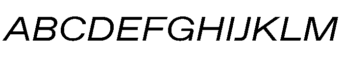ABCFavoritExtended BookItalic Font UPPERCASE
