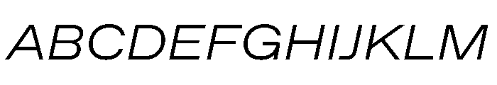 ABCFavoritExtended LightItalic Font UPPERCASE