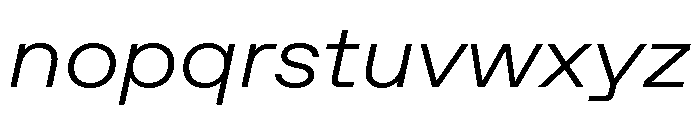 ABCFavoritExtended LightItalic Font LOWERCASE
