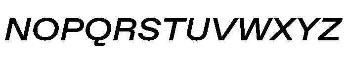 ABCFavoritExtended MediumItalic Font UPPERCASE