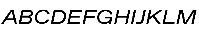 ABCFavoritExtended RegularItalic Font UPPERCASE