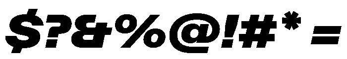 ABCFavoritExtended UltraItalic Font OTHER CHARS