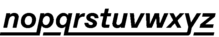 ABCFavoritLining BoldItalic Font LOWERCASE