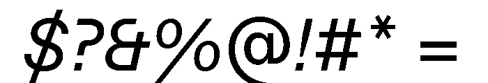 ABCFavoritLining BookItalic Font OTHER CHARS