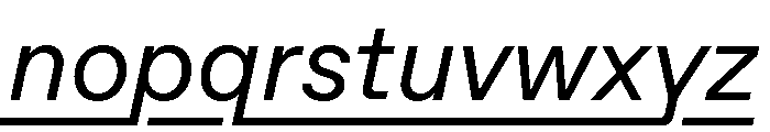ABCFavoritLining BookItalic Font LOWERCASE