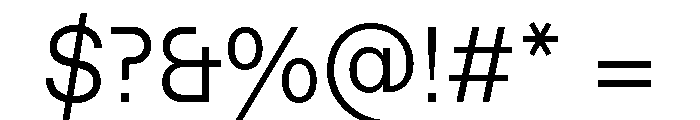 ABCFavoritLining Light Font OTHER CHARS