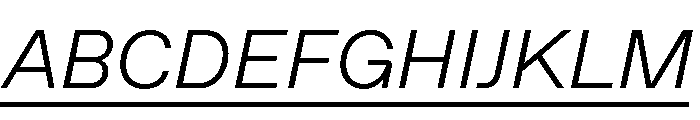 ABCFavoritLining LightItalic Font UPPERCASE