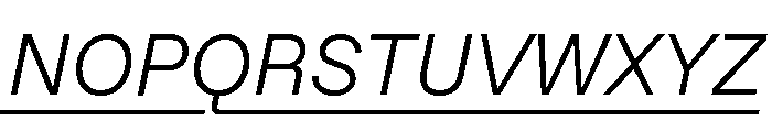 ABCFavoritLining LightItalic Font UPPERCASE