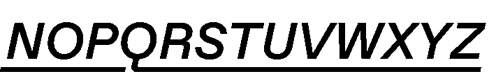 ABCFavoritLining MediumItalic Font UPPERCASE