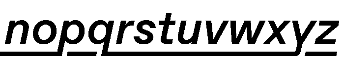 ABCFavoritLining MediumItalic Font LOWERCASE